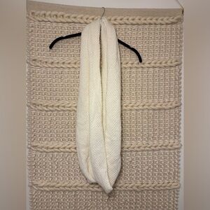 Cream Knit Infinity Scarf